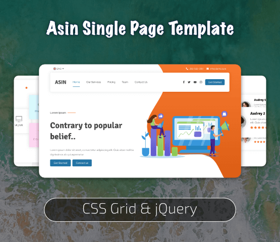 Asin Multi-Purpose Single Page Template