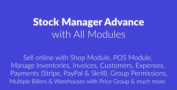 Change logs for Stock Manager Advance with All Modules - Tecdiary